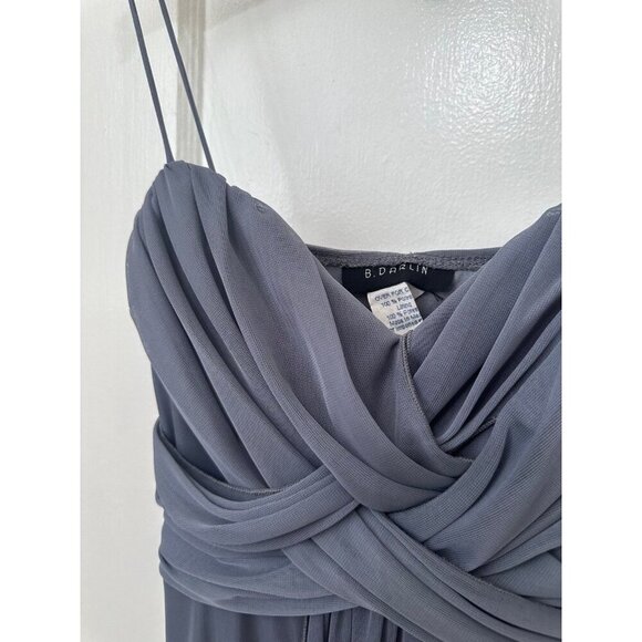 B. Darlin women’s size 3/4 gray maxi dress - Picture 4 of 12